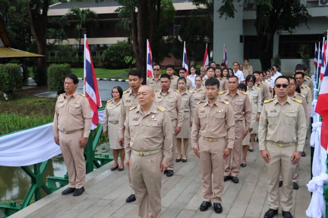 จัดกิจกรรมเคารพธงชาติและร้องเพลงชาติไทยเนื่องในวันพระราชทานธงชาติไทย 28 กันยายน ประจำปี 2569